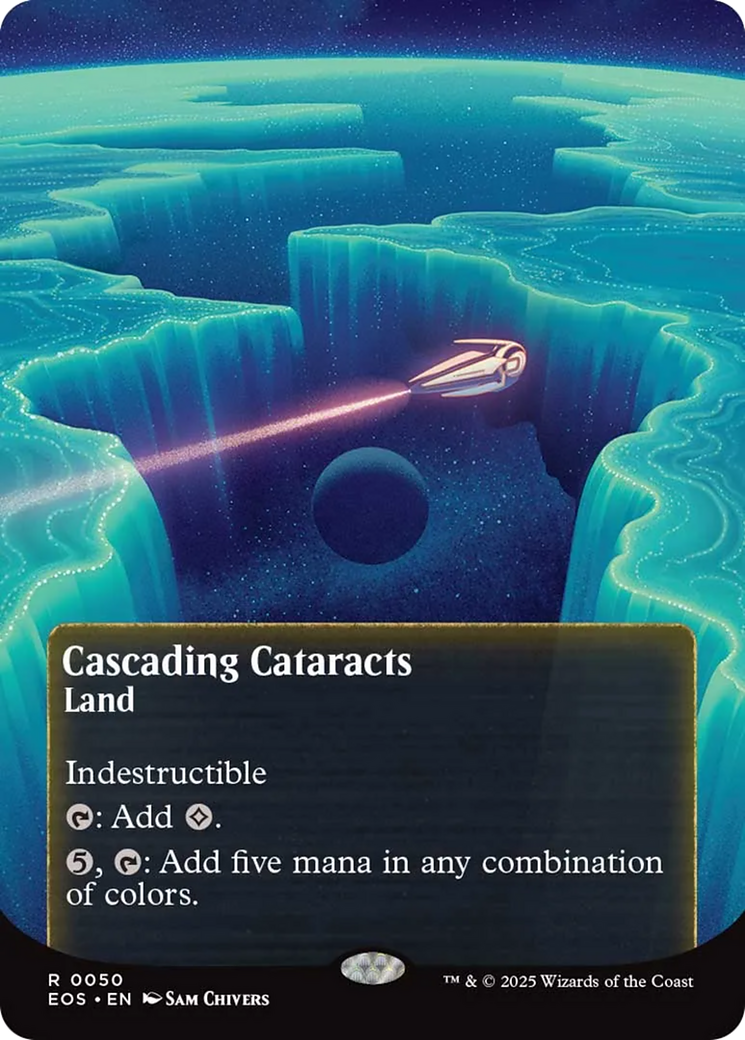 Cascading Cataracts (0050) (Borderless) [Edge of Eternities: Stellar Sights] | Good Games Morley