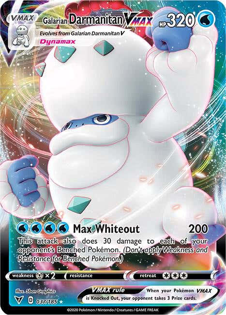 Galarian Darmanitan VMAX 037/185 (SWSH04: Vivid Voltage)  - Holofoil | Good Games Morley