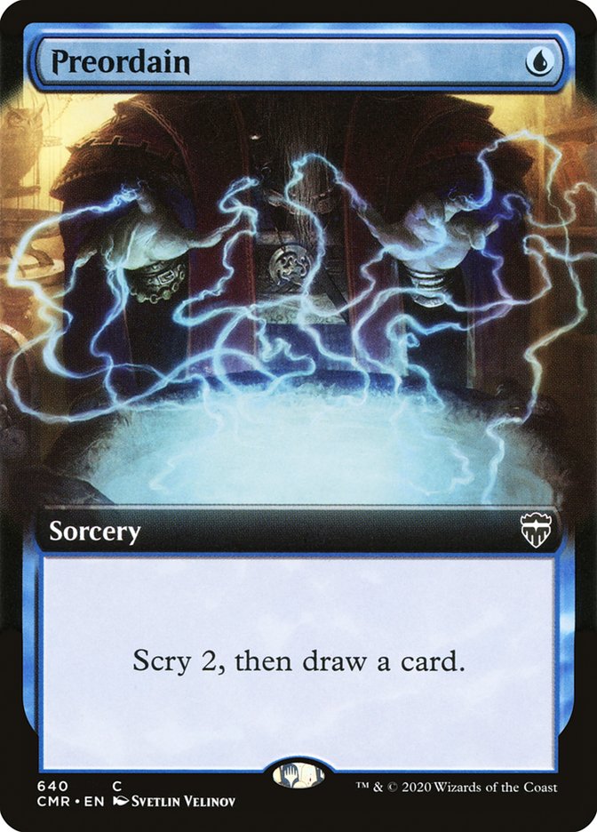 Preordain (Extended Art) [Commander Legends] | Good Games Morley