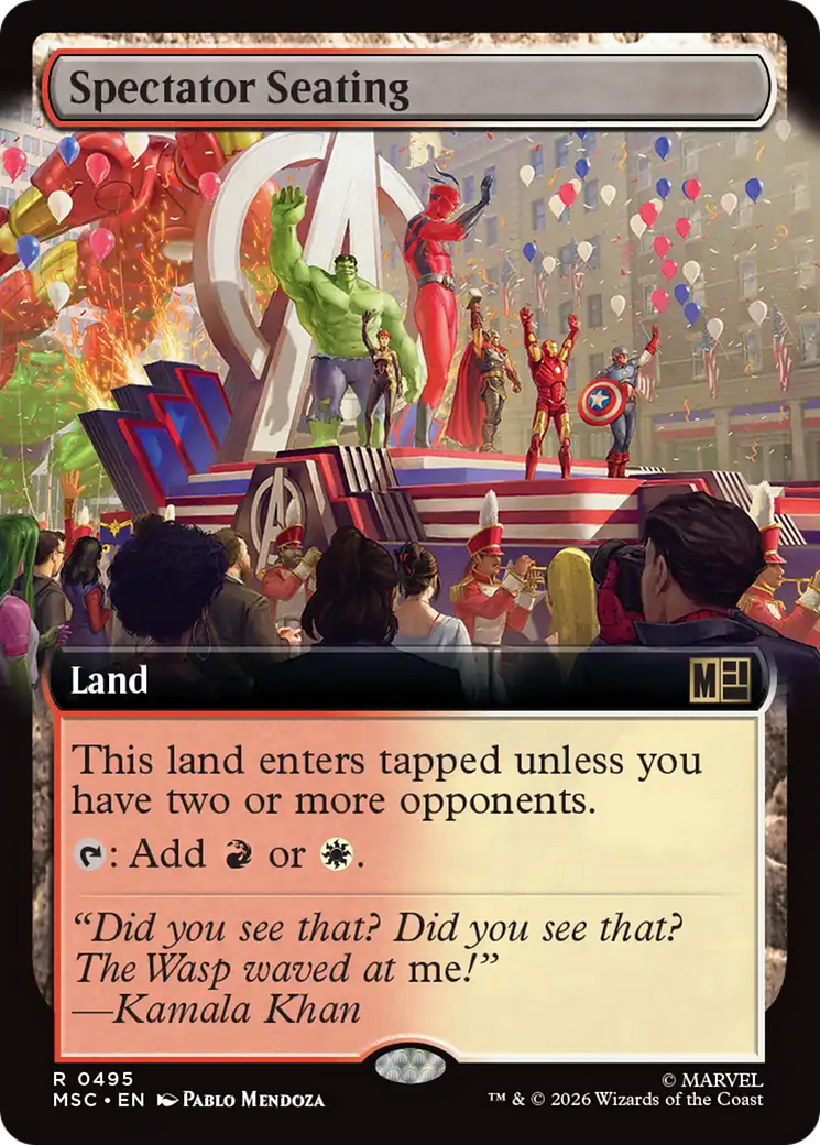 Spectator Seating (Extended Art) [Marvel Super Heroes Commander] | Good Games Morley