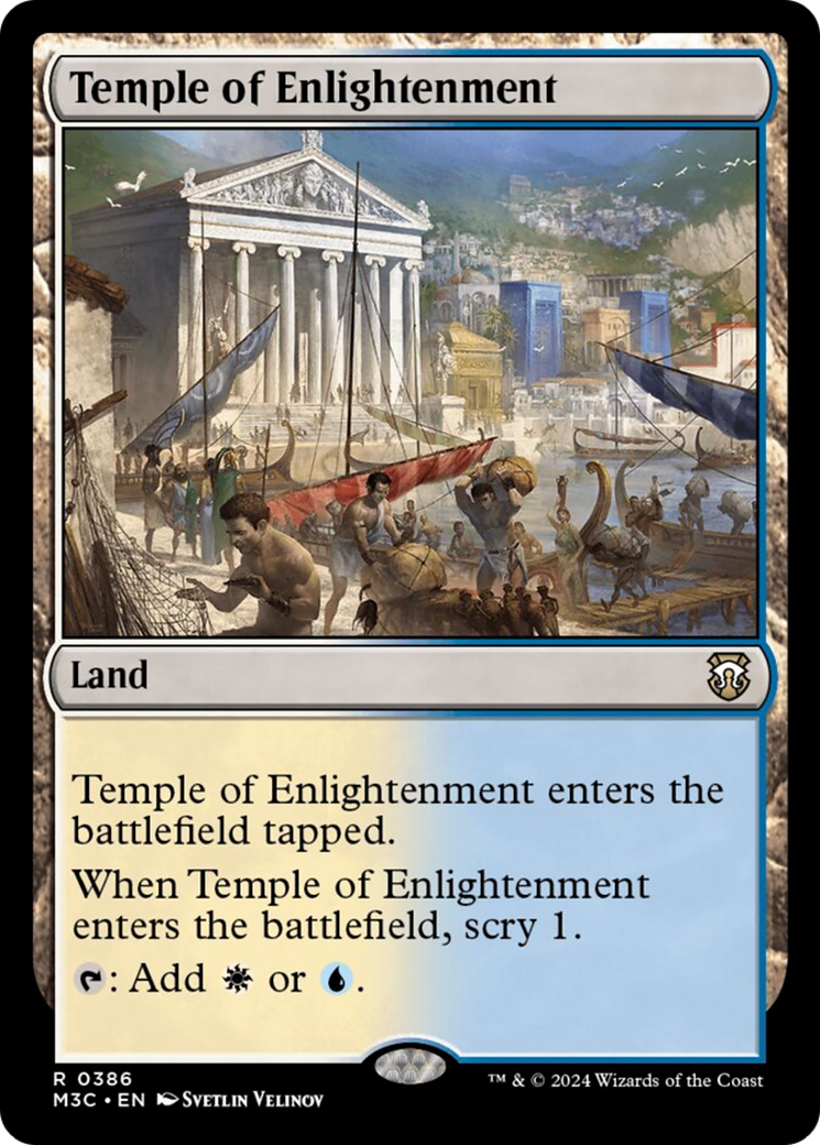 Temple of Enlightenment (Ripple Foil) [Modern Horizons 3 Commander] | Good Games Morley