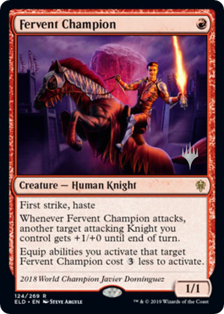 Fervent Champion 124p/152 (Promo Pack: Throne of Eldraine)  | Good Games Morley