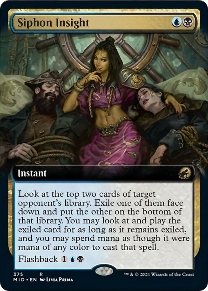 Siphon Insight Extended Art 375/277 (Innistrad: Midnight Hunt)  | Good Games Morley