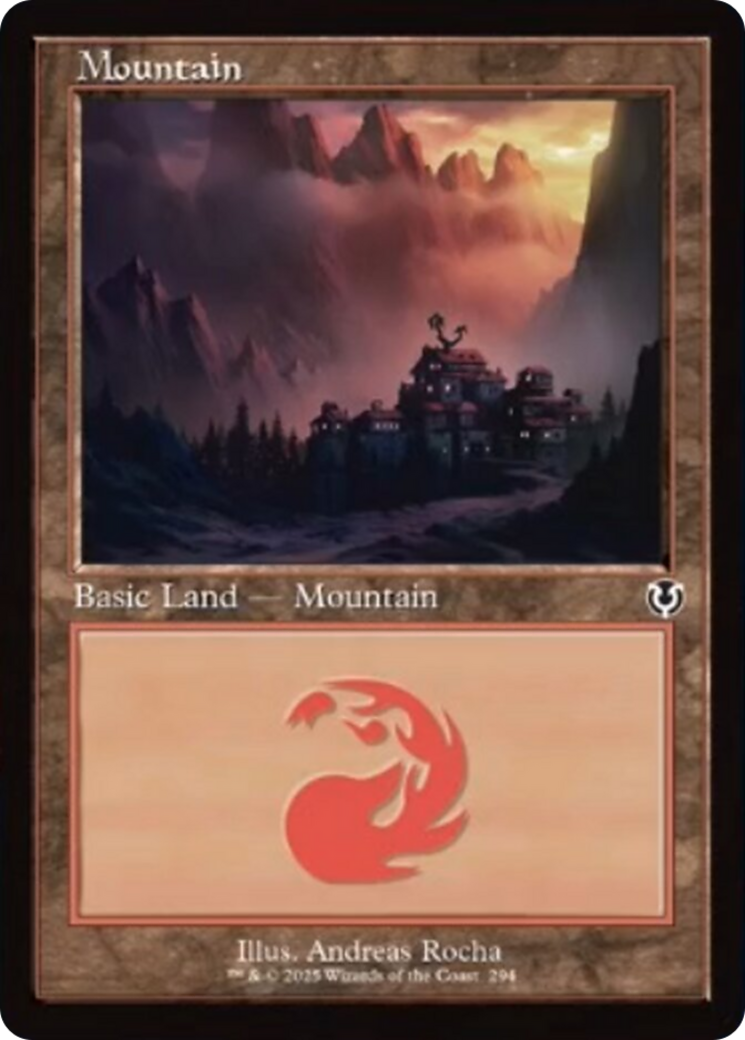 Mountain (294) (Retro Frame) [Innistrad Remastered] | Good Games Morley