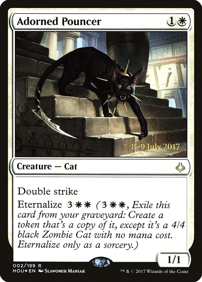 Adorned Pouncer [Hour of Devastation Prerelease Promos] | Good Games Morley