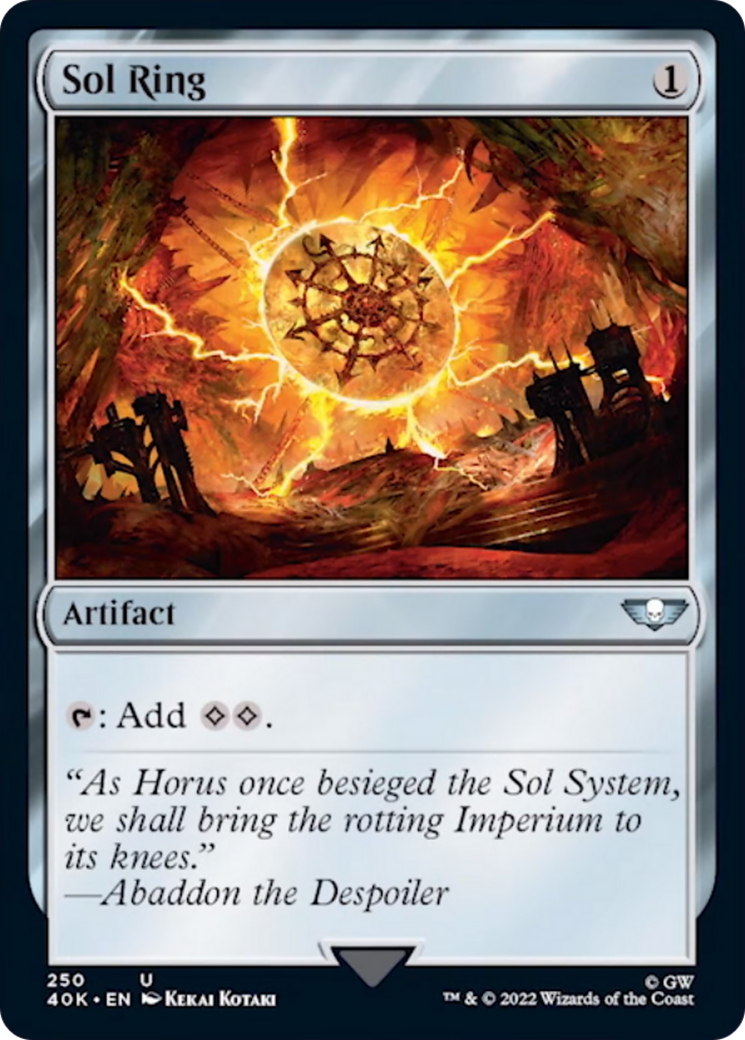 Sol Ring (250) (Surge Foil) [Warhammer 40,000] | Good Games Morley