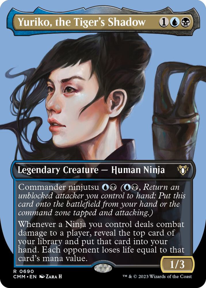 Yuriko, the Tiger's Shadow 690/451 (Commander Masters)  - Borderless Foil | Good Games Morley