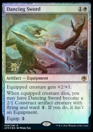 Dancing Sword [Dungeons & Dragons: Adventures in the Forgotten Realms Prerelease Promos] | Good Games Morley