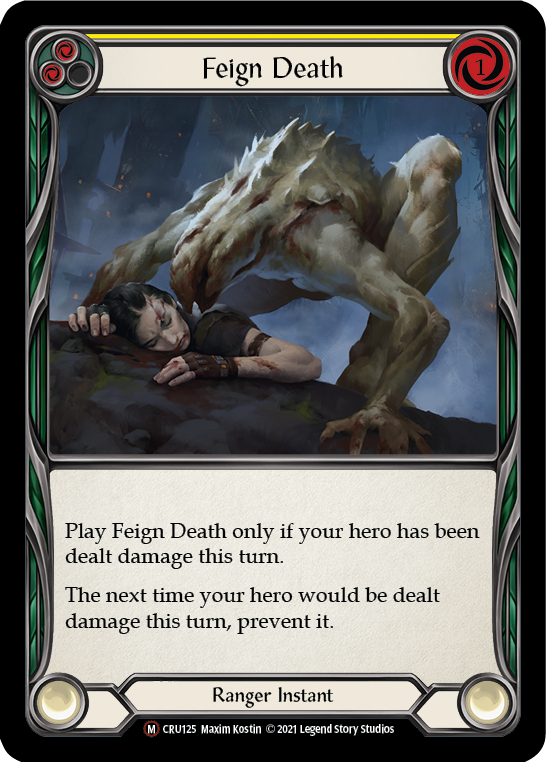 Feign Death [U-CRU125] (Crucible of War Unlimited)  Unlimited Rainbow Foil | Good Games Morley