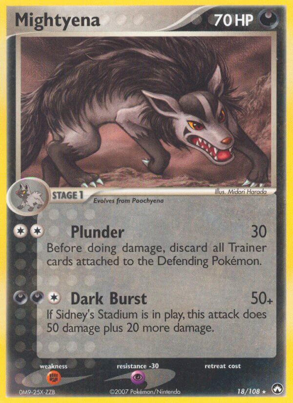 Mightyena (18/108) (Theme Deck Exclusive) [EX: Power Keepers] | Good Games Morley