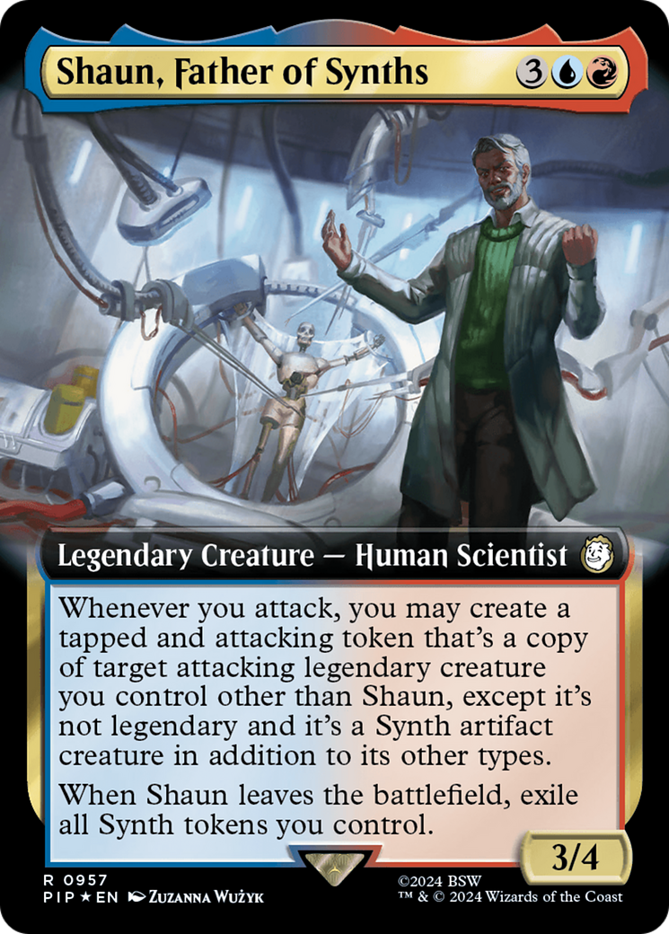 Shaun, Father of Synths (Extended Art) (Surge Foil) [Fallout] | Good Games Morley