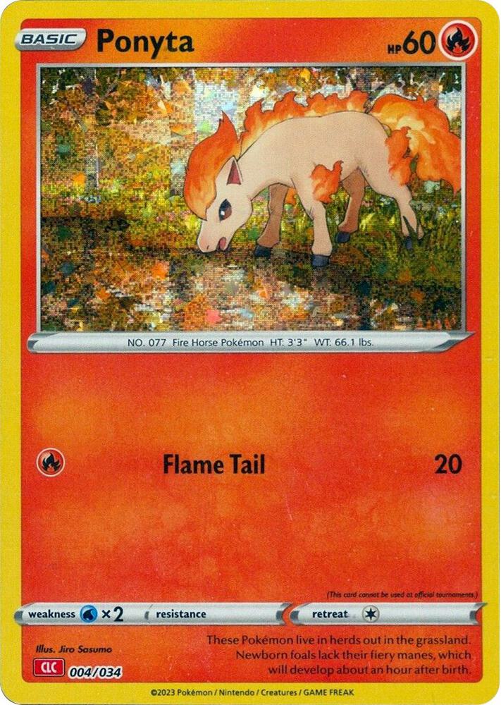 Ponyta 004/034 (Trading Card Game Classic)  - Holofoil | Good Games Morley