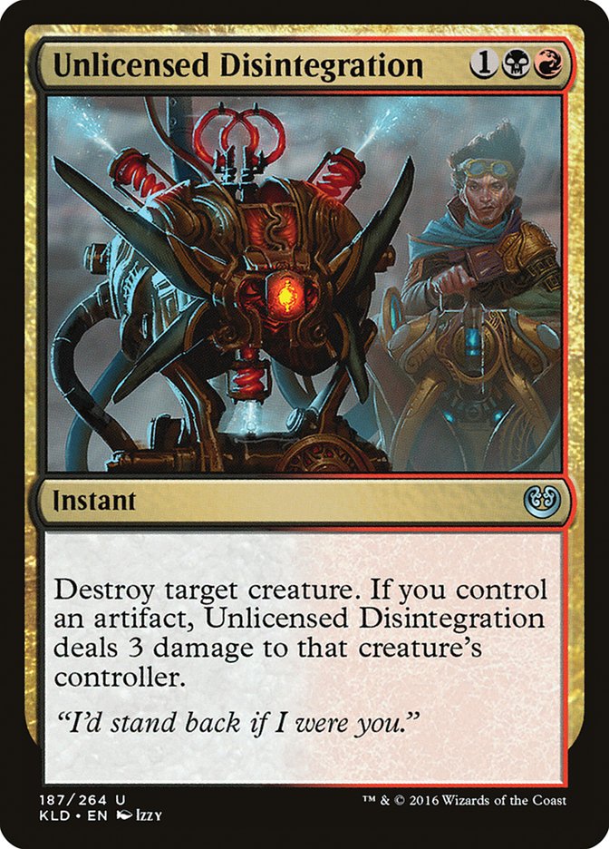 Unlicensed Disintegration [Kaladesh] | Good Games Morley
