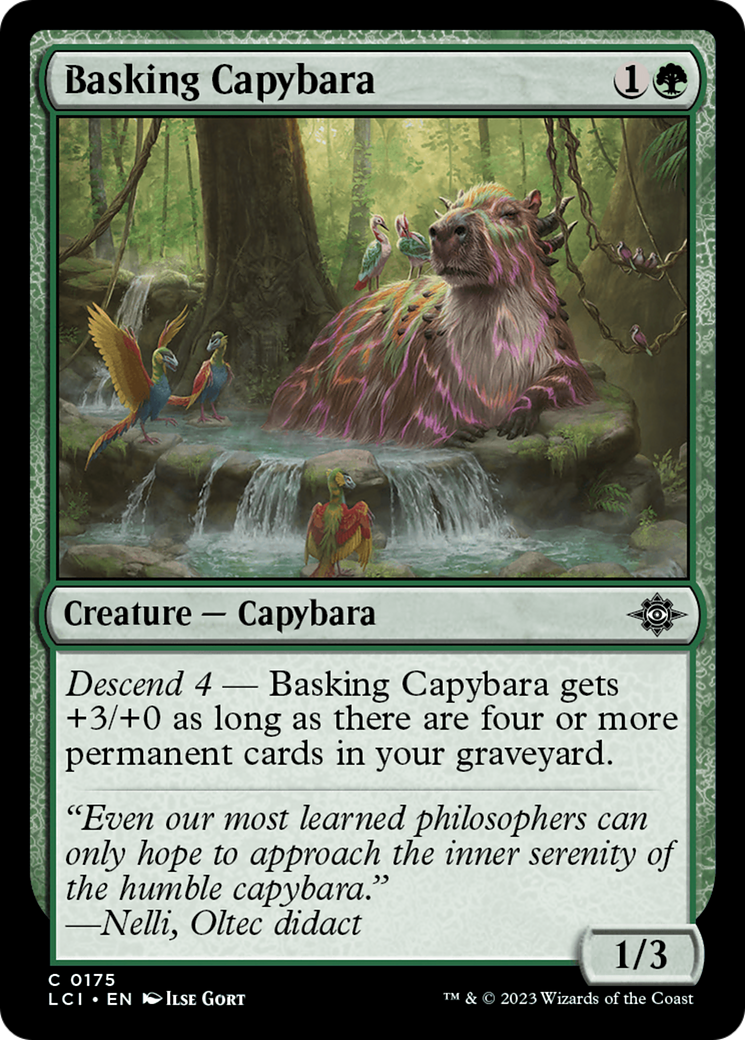 Basking Capybara [The Lost Caverns of Ixalan] | Good Games Morley