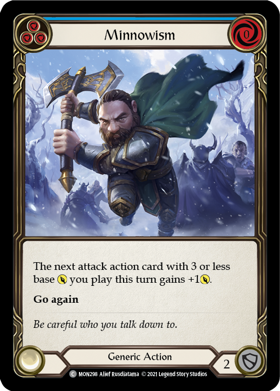 Minnowism (Blue) [MON298] (Monarch)  1st Edition Normal | Good Games Morley