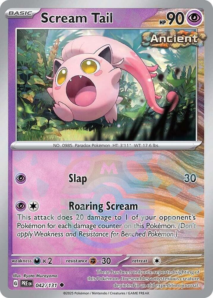 Scream Tail 042/131 (SV: Prismatic Evolutions)  - Master Ball Holofoil | Good Games Morley
