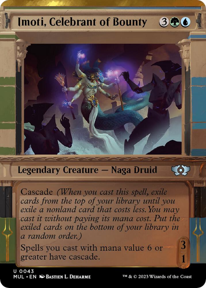 Imoti, Celebrant of Bounty 43 (March of the Machine: Multiverse Legends)  - Showcase Foil | Good Games Morley