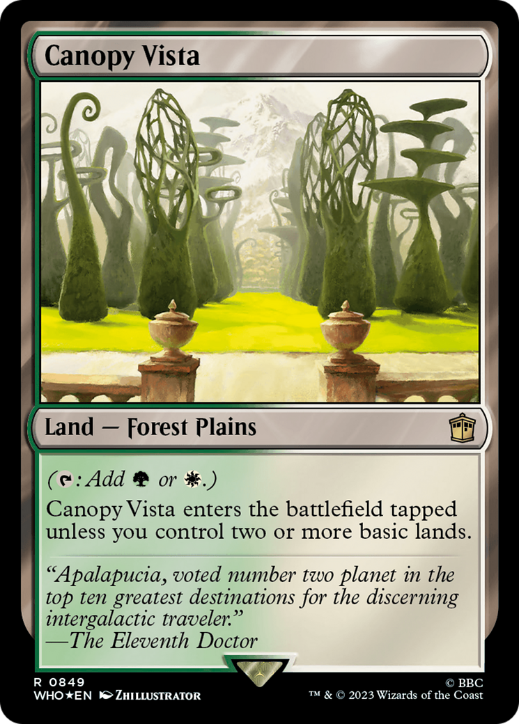 Canopy Vista (Surge Foil) [Doctor Who] | Good Games Morley