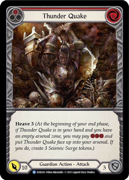 Thunder Quake (Red) [EVR024] (Everfest)  1st Edition Rainbow Foil | Good Games Morley