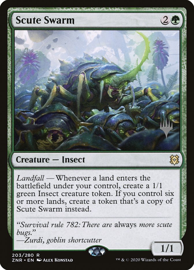 Scute Swarm (Promo Pack) [Zendikar Rising Promos] | Good Games Morley