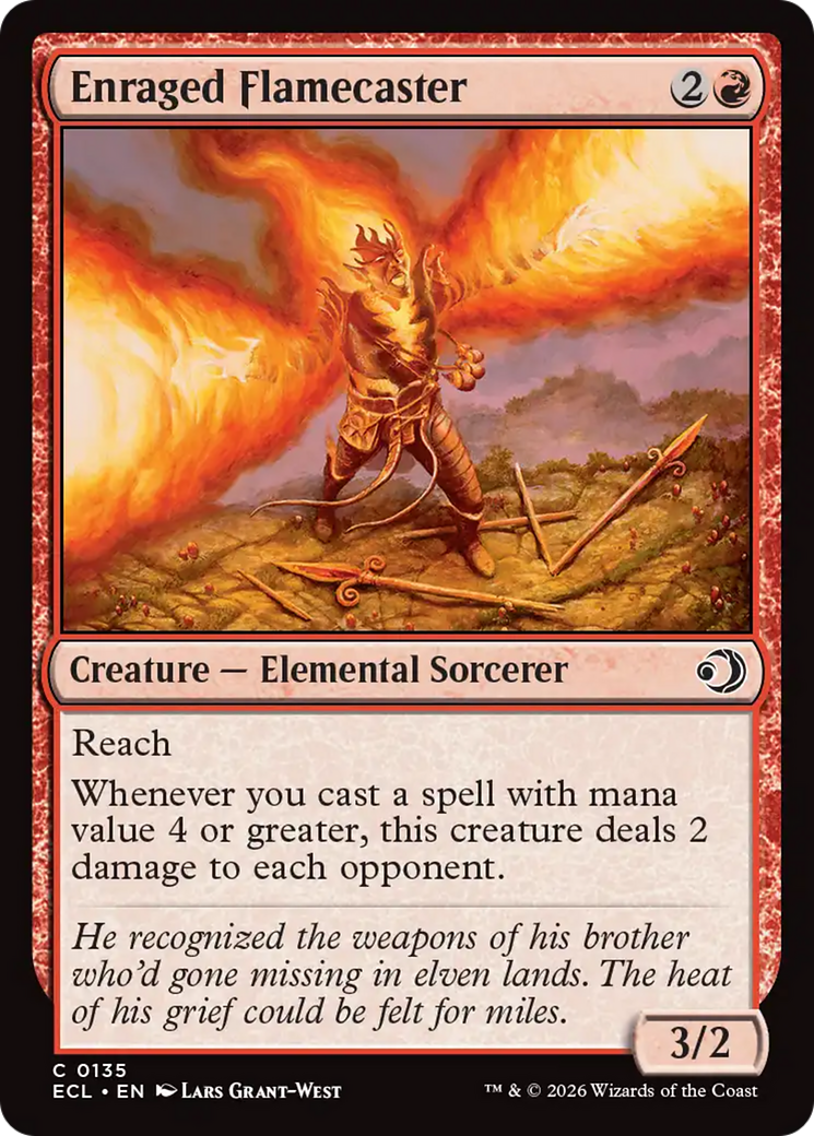Enraged Flamecaster [Lorwyn Eclipsed] | Good Games Morley