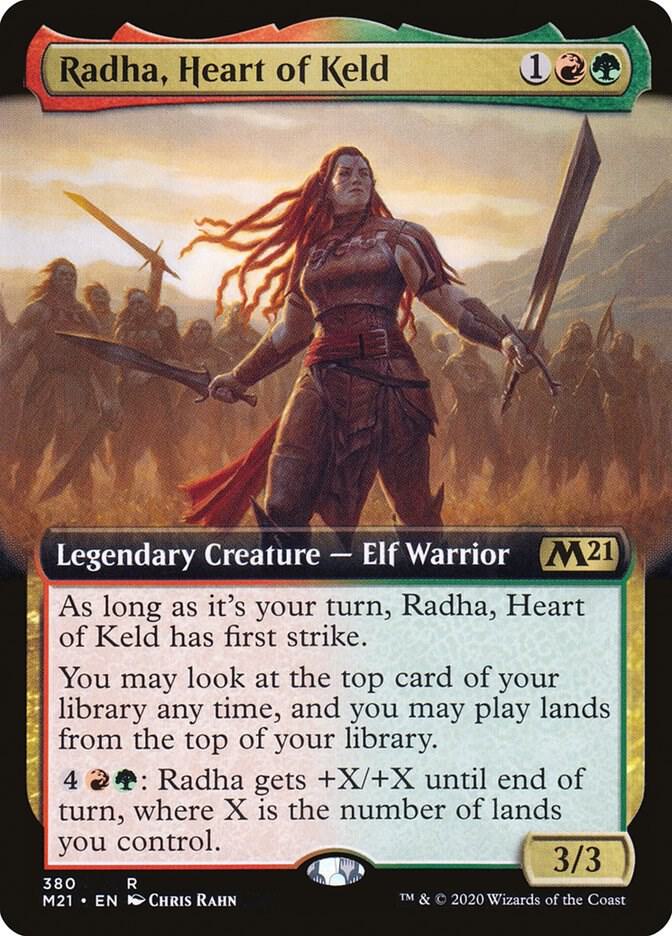 Radha, Heart of Keld 380/274 (Core Set 2021)  - Extended Art Foil | Good Games Morley