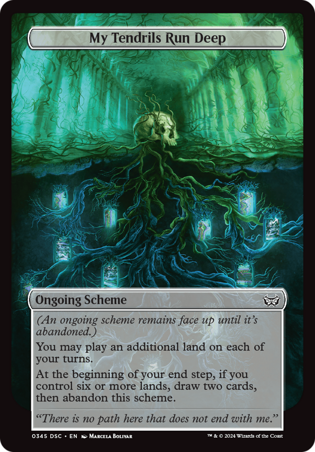 My Tendrils Run Deep (Full Art) [Duskmourn: Archenemy] | Good Games Morley