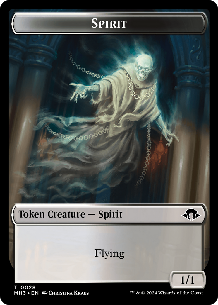 Phyrexian Germ // Spirit (0028) Double-Sided Token [Modern Horizons 3 Tokens] | Good Games Morley