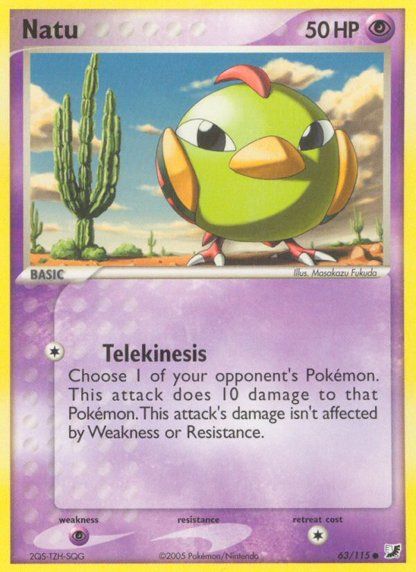 Natu (63/115) [EX: Unseen Forces] | Good Games Morley