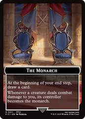The Blackjack // The Monarch Double-Sided Token (Surge Foil) [FINAL FANTASY Commander Tokens] | Good Games Morley