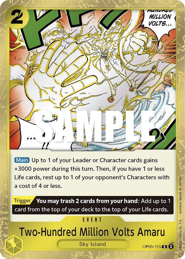 Two-Hundred Million Volts Amaru OP05-115 (Awakening of the New Era)  - Foil | Good Games Morley