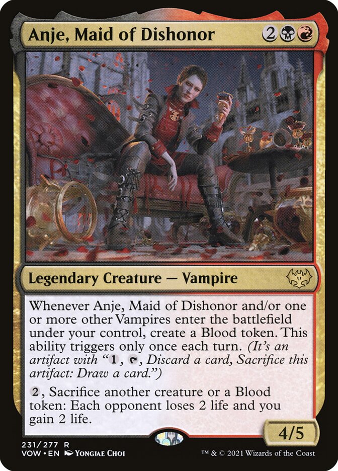 Anje, Maid of Dishonor 231 (Innistrad: Crimson Vow)  - Foil | Good Games Morley