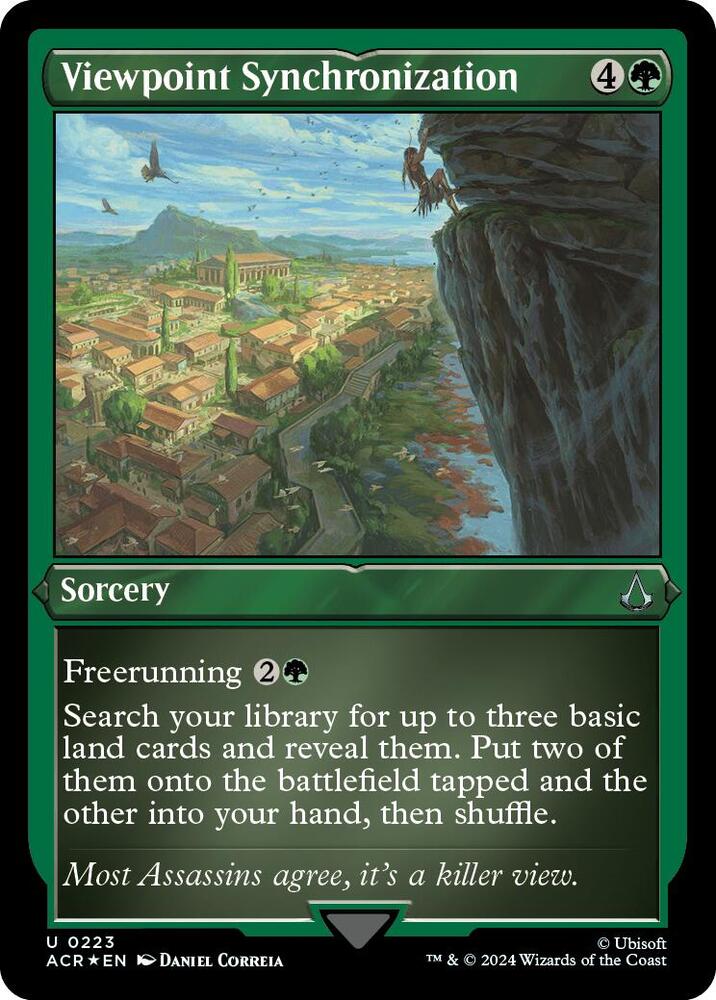 Viewpoint Synchronization 223 (Universes Beyond: Assassin's Creed)  - Etched Foil | Good Games Morley