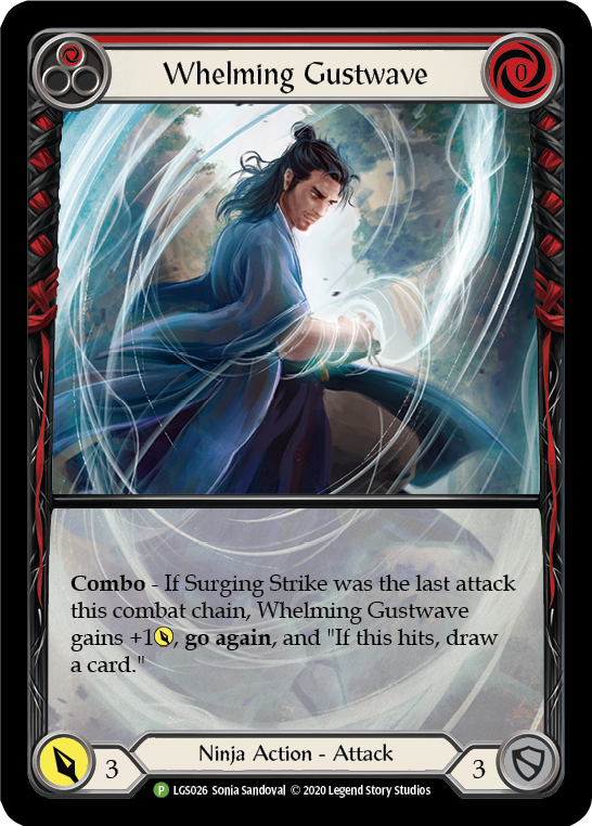 Whelming Gustwave (Red) [LGS026] (Promo)  Rainbow Foil | Good Games Morley