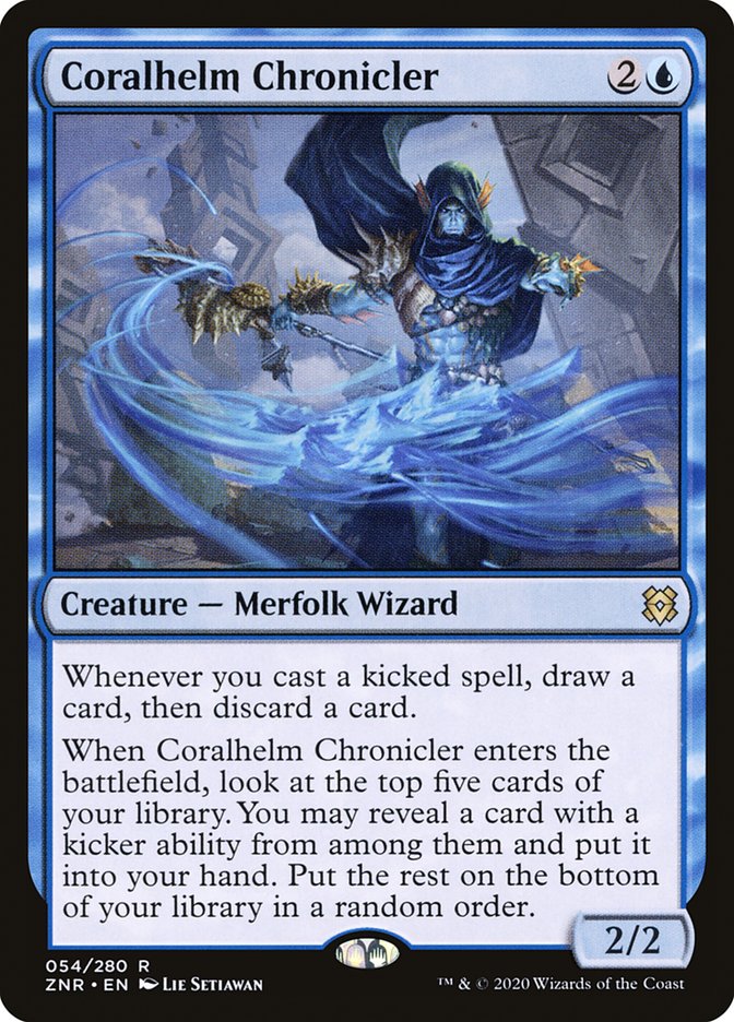 Coralhelm Chronicler 54/280 (Zendikar Rising)  - Foil | Good Games Morley