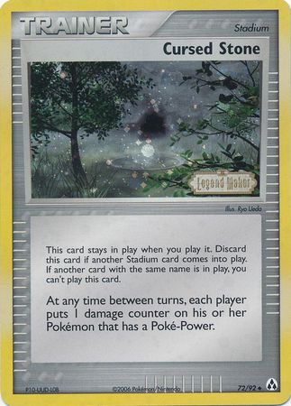 Cursed Stone (72/92) (Stamped) [EX: Legend Maker] | Good Games Morley