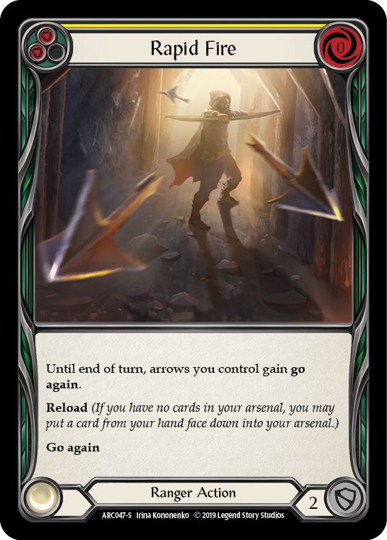 Rapid Fire [ARC047-S] (Arcane Rising)  1st Edition Rainbow Foil | Good Games Morley