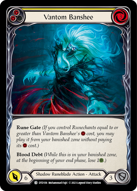 Vantom Banshee (Yellow) [DTD156] (Dusk Till Dawn)  Rainbow Foil | Good Games Morley