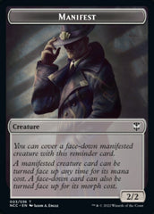 Manifest // Copy Double-Sided Token [Streets of New Capenna Commander Tokens] | Good Games Morley