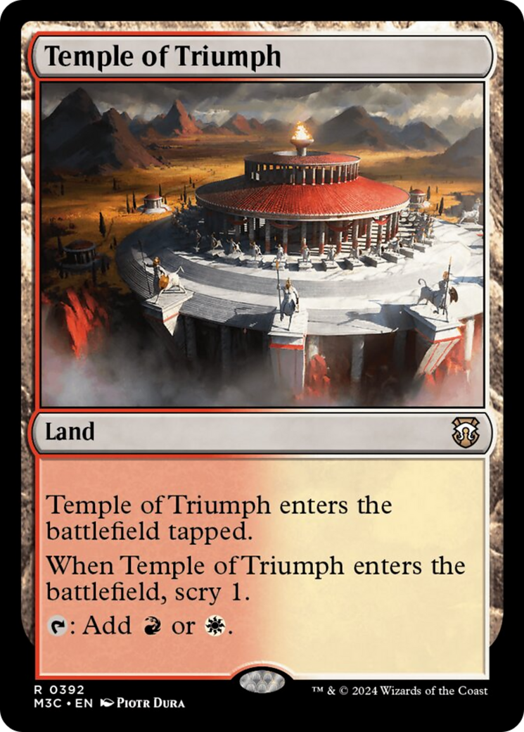 Temple of Triumph (Ripple Foil) [Modern Horizons 3 Commander] | Good Games Morley