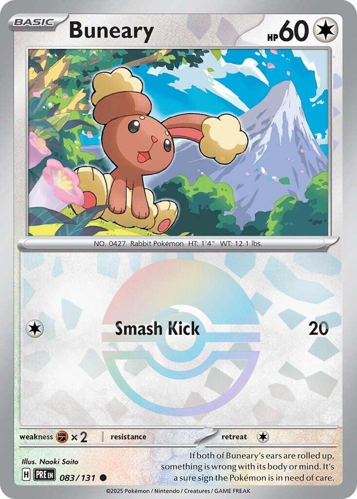 Buneary (083/131) (Poke Ball Pattern) [Scarlet & Violet: Prismatic Evolutions] | Good Games Morley