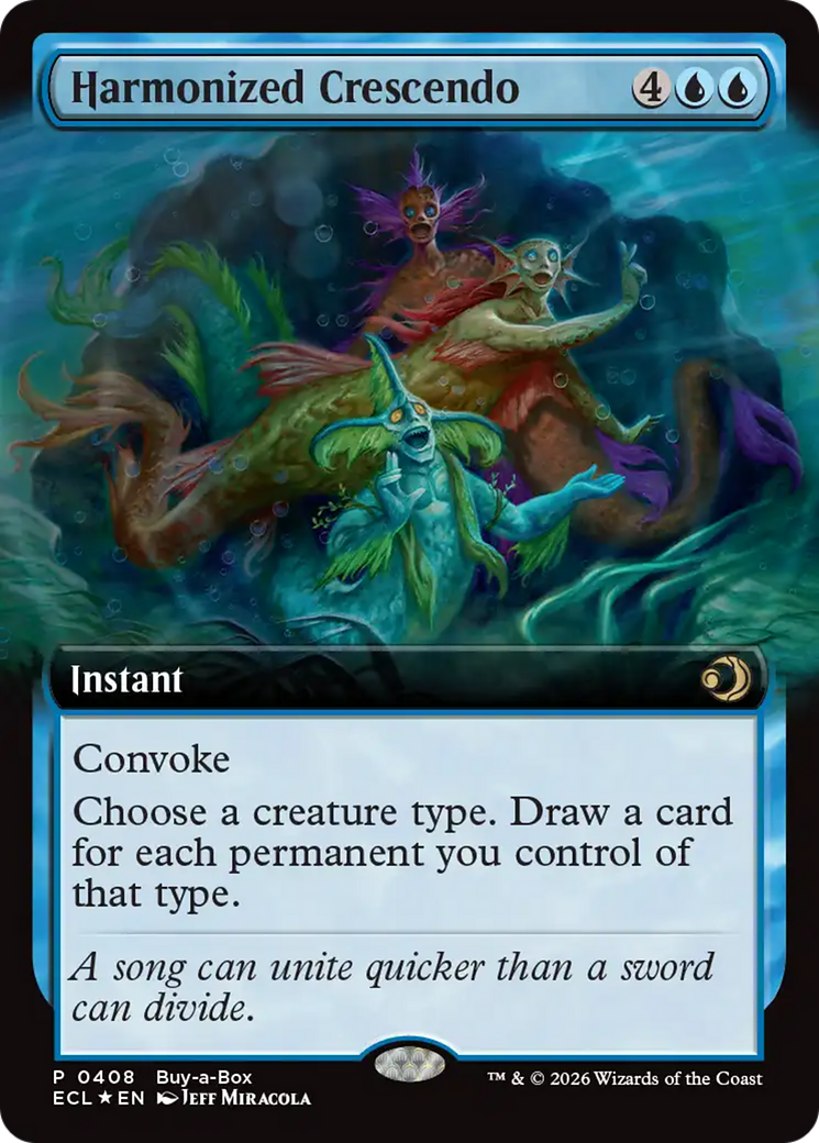 Harmonized Crescendo (Extended Art) (Buy-A-Box) [Lorwyn Eclipsed] | Good Games Morley