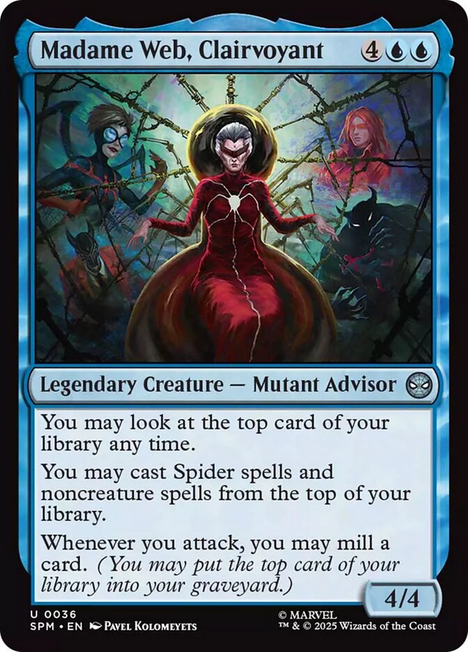 Madame Web, Clairvoyant 36/198 (Marvel's Spider-Man)  - Foil | Good Games Morley