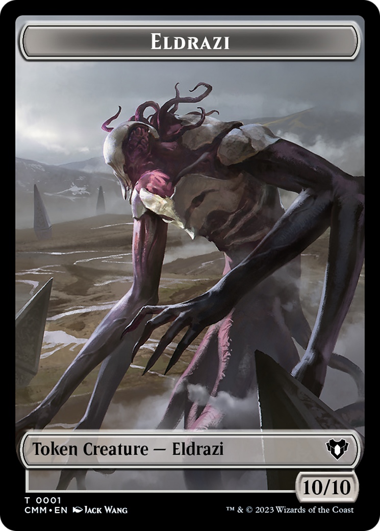 Eldrazi // Knight Double-Sided Token [Commander Masters Tokens] | Good Games Morley