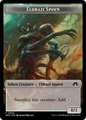 Eldrazi Spawn // Phyrexian Golem Double-Sided Token [Modern Horizons 3 Tokens] | Good Games Morley