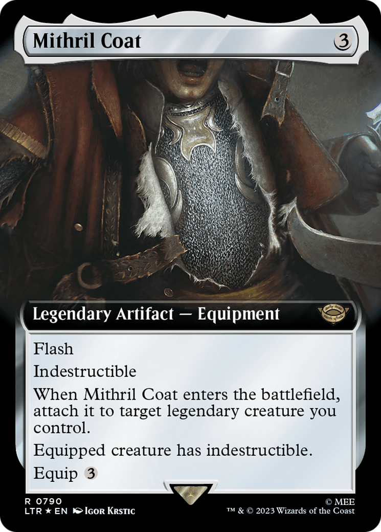 Mithril Coat (Extended Art) (Surge Foil) [The Lord of the Rings: Tales of Middle-Earth] | Good Games Morley