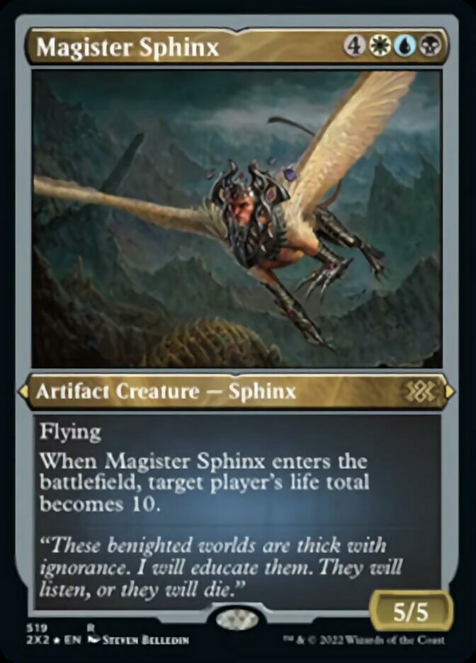 Magister Sphinx (Foil Etched) [Double Masters 2022] | Good Games Morley