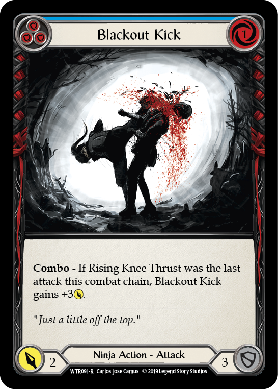 Blackout Kick (Blue) [WTR091-R] (Welcome to Rathe)  Alpha Print Normal | Good Games Morley