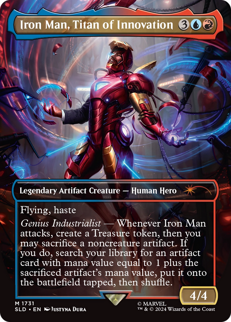 Iron Man, Titan of Innovation (Rainbow Foil) [Secret Lair Drop Series] | Good Games Morley