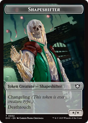Shapeshifter // Golem (0013) Double-Sided Token [Edge of Eternities Commander Tokens] | Good Games Morley